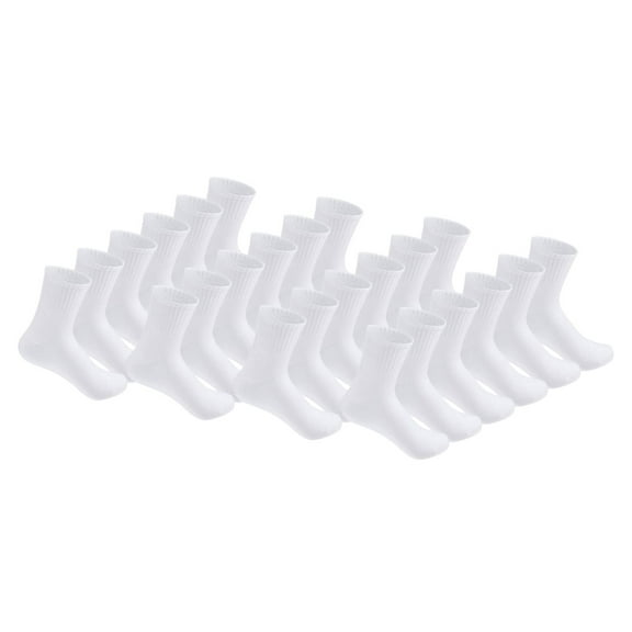 Lsupdaol 12 Pairs Bulk Mens Socks Moisture Wicking Casual Sports Ankle Socks for Homeless Unisex Adult Men Women