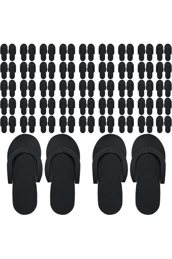 12 Pairs Pedi Slippers Disposable Flip Flops Bulk Foam Spa Pedicure Slippers Sandals for Guests Women Men Foot Nail Salon Party Supplies Shower Hotel Favors
