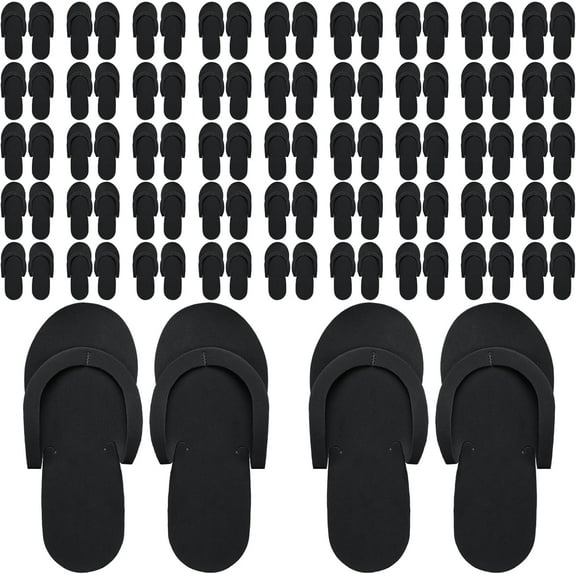 Lsupdaol 12 Pairs Pedi Slippers Disposable Flip Flops Bulk Foam Spa Pedicure Slippers Sandals for Guests Women Men Foot Nail Salon Party Supplies Shower Hotel Favors