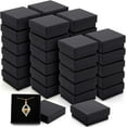 thumbnail image 1 of Lsupdaol 12 Pcs Cardboard Jewelry Gift Boxes Jewelry Boxes Packaging Small Earring Gift Box with Lids for Necklace Ring(Black,2.8 x 2.8 x 1.2 Inch), 1 of 12