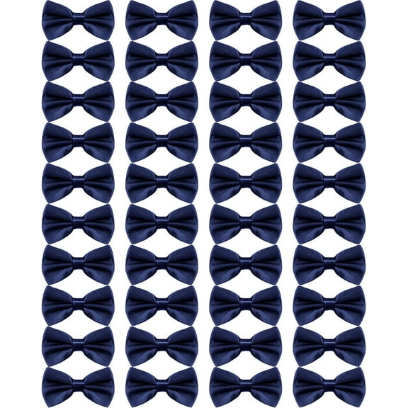 Lsupdaol 12 Pcs Men's Bow Ties Pre Tied Tuxedo Formal Adjustable Clip On Bow Satin Bowtie for Men Costume Wedding Party