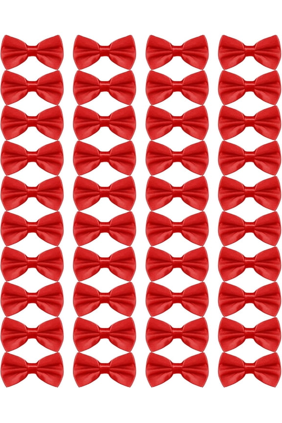 12 Pcs Men's Bow Ties Pre Tied Tuxedo Formal Adjustable Clip On Bow Satin Bowtie for Men Costume Wedding Party