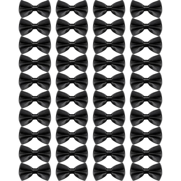 Lsupdaol 12 Pcs Men's Bow Ties Pre Tied Tuxedo Formal Adjustable Clip On Bow Satin Bowtie for Men Costume Wedding Party