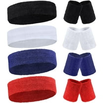 Lsupdaol 12 Pcs Neon Sweatbands Wrist Headbands for Men Women 80s 90s Sports Cotton Headbands Terry Cloth Athletic Sweat Bands for Tennis Football Gym Workingout Accessories