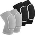 thumbnail image 1 of Lsupdaol 2 Pair Elbow Pads Volleyball Sport Breathable Protective Support Gel Pad Arm Compression sleeves for Teen Girls Boys Basketball Football Skating(Black, Gray), 1 of 6