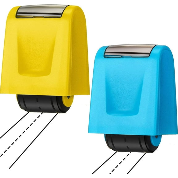 Lsupdaol 2 Pcs Roller Stamps for Teacher Classroom Must Haves Dashed Line Handwriting Stamp Roller Back to School Gift for Kid Preschool Kindergarten Education