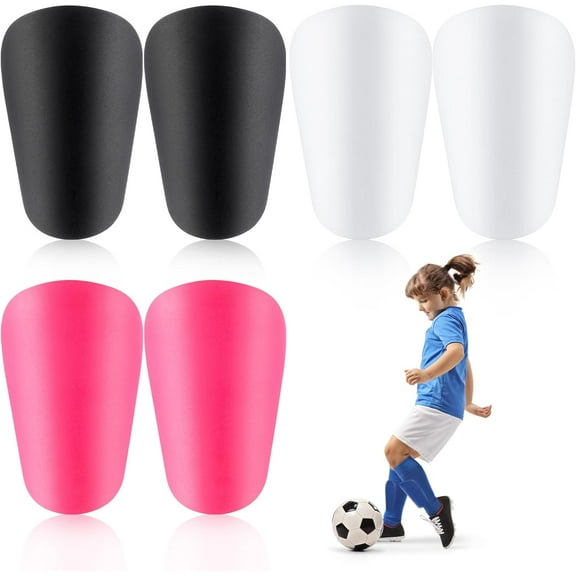 Lsupdaol 3 Pairs Mini Soccer Shin Guards Extra Miniature Shin Pads 3.74 x 2.36 Inches Small Football Guards for Youth Adults Men Women Players Protective Sports Equipment