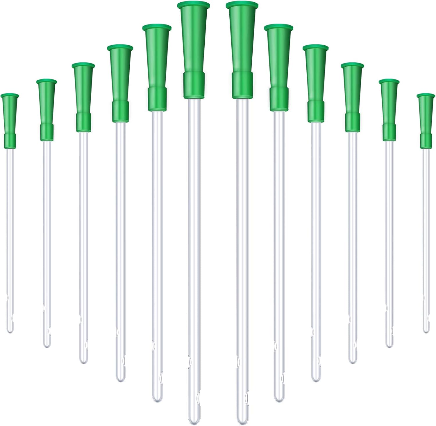 Lsupdaol 30 Pieces PVC Replacement Tubings Supplies Tubes Kit Clear Replacements Hose with Flexible Rounded End for Smooth Insert (14 FR)