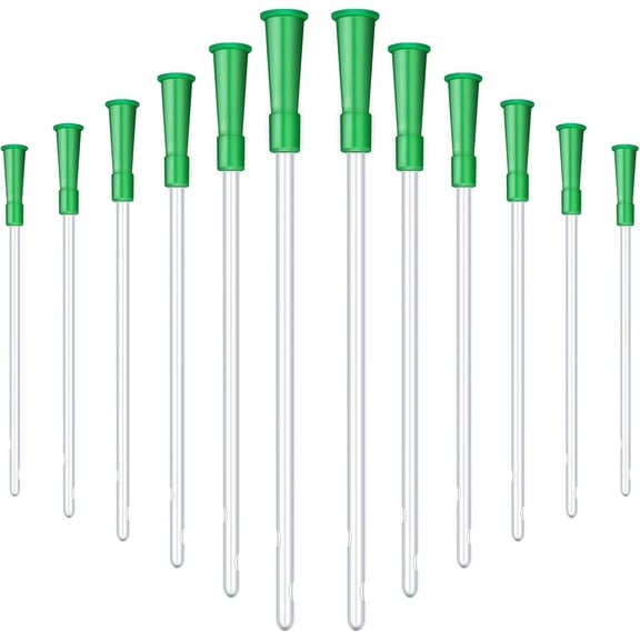 Lsupdaol 30 Pieces PVC Replacement Tubings Supplies Tubes Kit Clear Replacements Hose with Flexible Rounded End for Smooth Insert (14 FR)