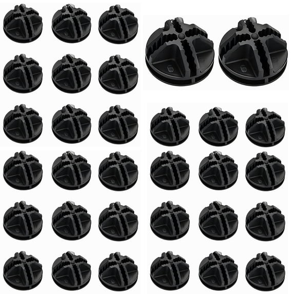 Lsupdaol 32 Count Black Adult Cube Connectors Modular Closet Organizer Parts