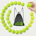 thumbnail image 1 of Lsupdaol 36 Pcs 1.65 Inch Mini Plastic Baseball Training Balls Hollow Softballs with Drawstring Bag, 1 of 6