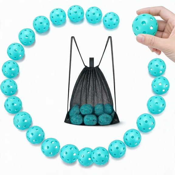 Lsupdaol 36 Pcs 1.65 Inch Mini Plastic Baseball Training Balls Hollow Softballs with Drawstring Bag