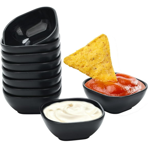 Lsupdaol 4.8OZ Unbreakable Wheat Straw Dipping Bowls,Small Prep Bowls, Dip Bowls for Side Dish,Ketchup,Candy, Dessert, Nuts, Party, Dips,Condiments,Sauces, Ingredients,BBQ,Set of 10