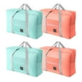 thumbnail image 1 of Lsupdaol 4 Pcs Foldable Travel Bags Bulk Foldable Travel Duffel Bags Waterproof Lightweight Carry on for Sports Gym Weekender Outing Overnight(Light Pink, Light Blue), 1 of 7