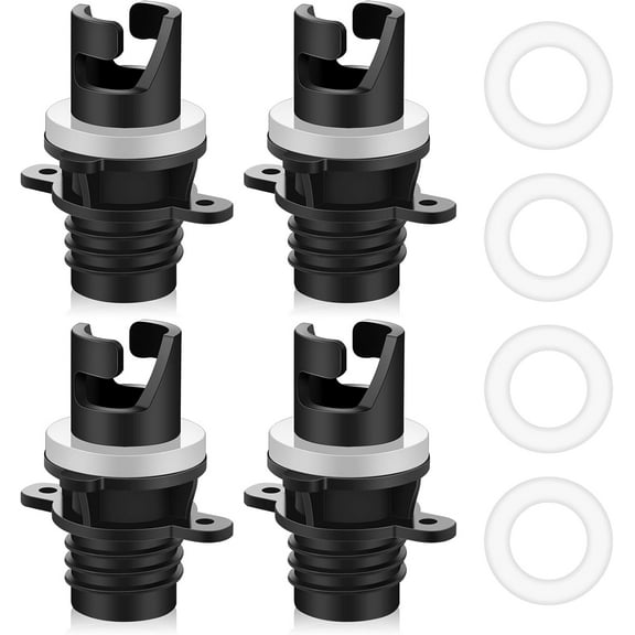 Lsupdaol 4 Pcs Inflatable Kayak Pump Adapter Compatible with Halkey Roberts Valve Adapter Paddle Board Air Pump Hose Adapter Kayak Air Pump Replacement Accessories for Inflatable Boat Bed