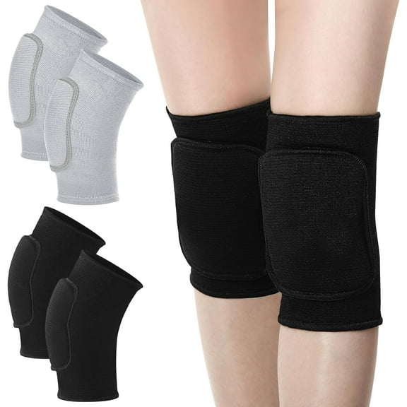 Lsupdaol 4 Pcs Kids Knee Pads for Skating Dance Volleyball Knee Pad Anti Slip Sponge Kneepads Soft Elastic Protector for Dancers Girls Boys Sports Dance Skating Cycling