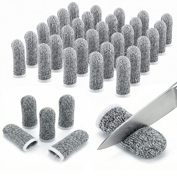 Lsupdaol 40 Count HPPE Cut Resistant Reusable Finger Cots