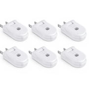 Lsupdaol 6 Pack 2 Prong Electrical Plug 6A 250V Standard Replacement Plug