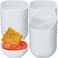 thumbnail image 1 of Lsupdaol 6 Pack 4.5 oz Small Wheat Straw Dipping Bowls Unbreakable Dessert Bowls Soy Sauce Dishes 3.7 x 3.7 x 1.5 Mini Prep Saucer Dipping Saucers for Side Dish Ketchup Soy Dessert Snack(White), 1 of 7
