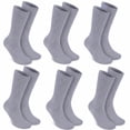 thumbnail image 1 of Lsupdaol 6 Pairs Seamless AFO Interface Cotton Socks Non Binding Sensory Socks, 1 of 6