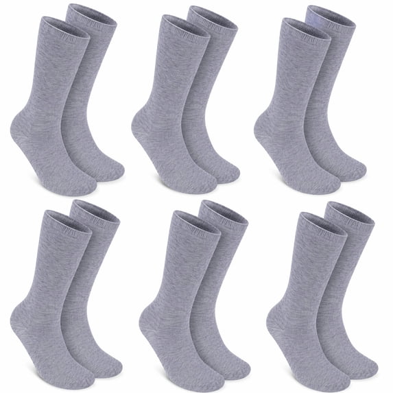 Lsupdaol 6 Pairs Seamless AFO Interface Cotton Socks Non Binding Sensory Socks