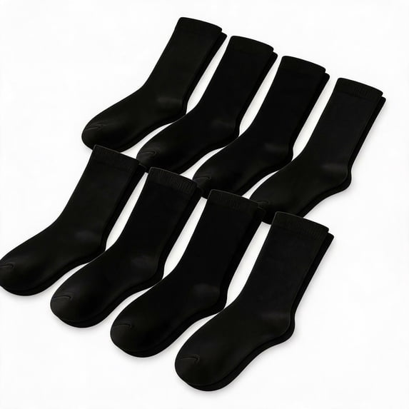 Lsupdaol 6 Pairs Seamless AFO Interface Cotton Socks Non Binding Sensory Socks