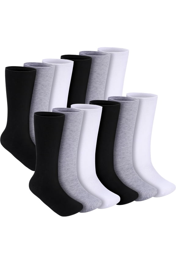 6 Pair Seamless Afo Interface Socks Sensory Seamless Interface Cotton Non Binding Afo Socks