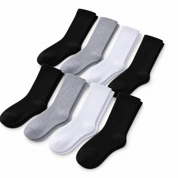 Lsupdaol 6 Pairs Seamless AFO Interface Cotton Socks Non Binding Sensory Socks