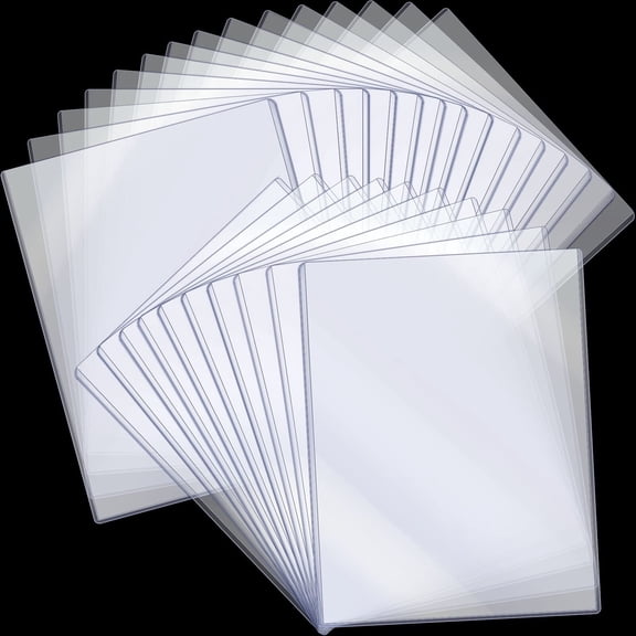 Lsupdaol 6 Pcs 8.5 x 11'' Rigid Print Protectors Clear Rigid Plastic Paper Page Protectors Photo Plastic Sleeves for Document