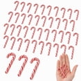 thumbnail image 1 of Lsupdaol Mini Candy Cane Ornaments Polymer Clay Christmas Red and White Craft 60 Count 1.18 x 0.47 Inch, 1 of 5
