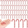 thumbnail image 1 of Lsupdaol 60 Pcs Christmas Mini Candy Canes for Crafts Plastic Candy Cane Ornaments Charms Decor Christmas Miniatures for Craft for Tree Hanging DIY Xmas(Red and White), 1 of 6