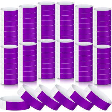 100 Silver VIP Wristbands For Events - Disposable Cloth Wristbands For Concerts, Parties & Admission Control