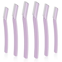 Lsupdaol 6Pcs Dermaplane Razor Eyebrow Facial Razor for Women Men Single Blade Multipurpose Eyebrow Trimmer Skin Hair Removal Shaver Face Razor Dermaplaning Exfoliating Tool Include Blade Cover