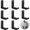 thumbnail image 1 of Lsupdaol 8 Pcs Headphone Hanger Headphone Holder Wall Hook Desk Bulk Adhesive Headset Wall Mount Stand General Purpose (Black), 1 of 7