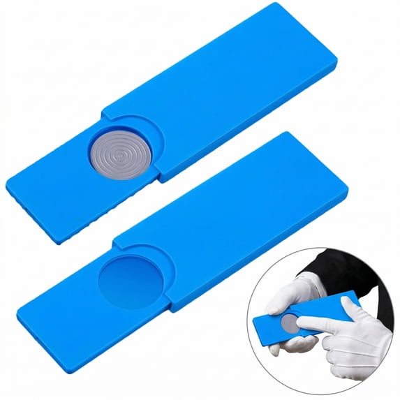 Lsupdaol Magic Trick Coin Disappearing Box Slider Cases Stage Magician Props, 2-Piece