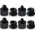 thumbnail image 1 of Lsupdaol 8 Pcs Mic Stand Adapter 5/8 Female to 3/8 Male, 3/8 Female to 5/8 Male, 5/8 to 1/4 and 1/4 to 5/8 Screw Mic Thread Adapter Set for Microphone(Black), 1 of 8