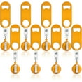 thumbnail image 1 of Lsupdaol 8 Pieces Flat Bottle Opener Bartender Retractable Beer Opener with 8 Pieces Round Badge Reel Badge Clips Holder for Kitchen Restaurant Home Anniversaries Supplies Party Gifts (Orange), 1 of 14