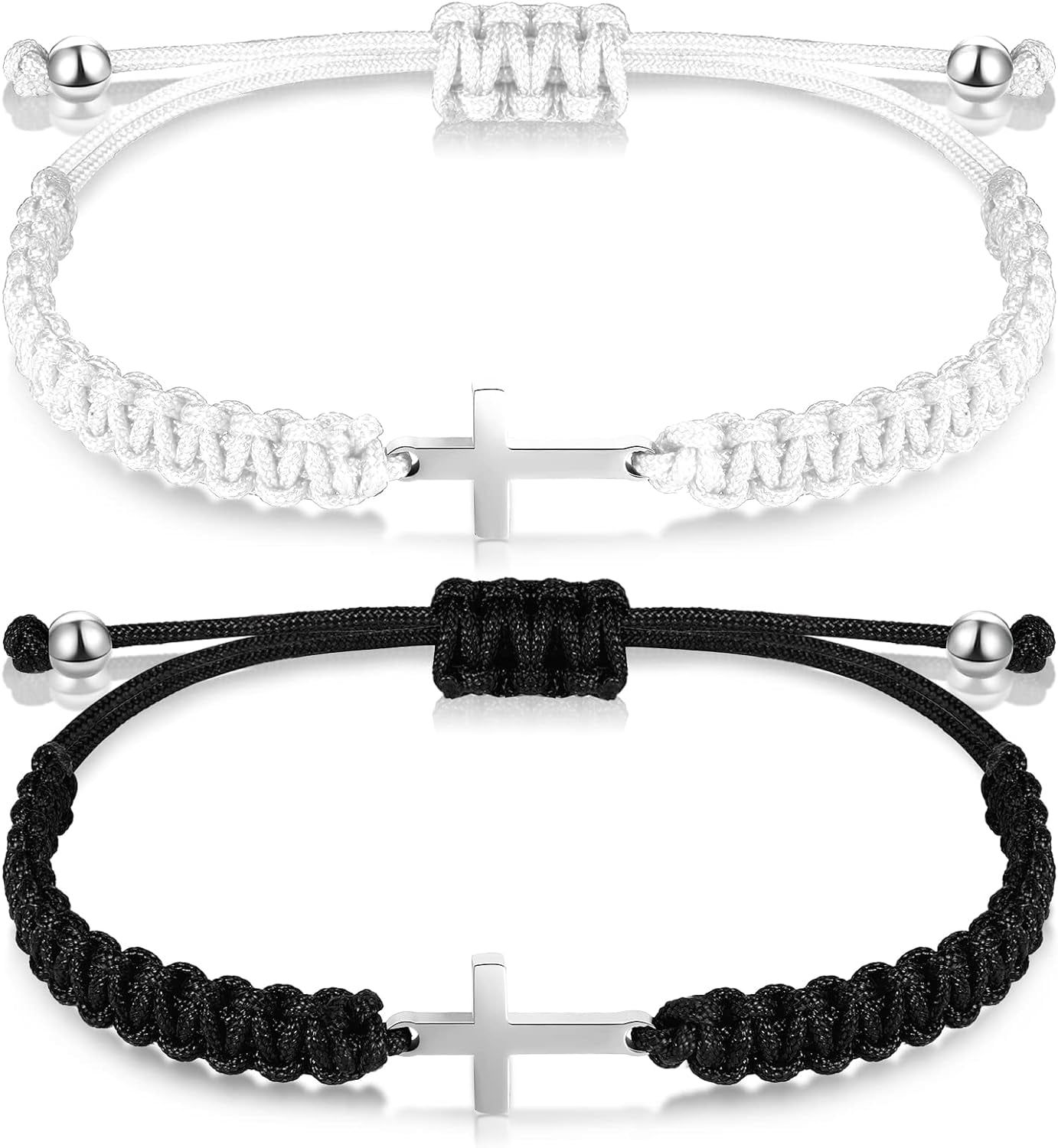 Lsupdaol Cross Friendship Bracelet Adjustable Braided Rope Jesus — free download