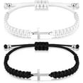 thumbnail image 1 of Lsupdaol Cross Friendship Bracelet Adjustable Braided Rope Jesus Christian Cross Bracelets Matching Couple String Lucky Strand BFF Wristband for Women Men Boy Girls Easter Baptism, 1 of 4