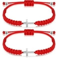 thumbnail image 1 of Lsupdaol Cross Friendship Bracelet Adjustable Braided Rope Jesus Christian Cross Bracelets Matching Couple String Lucky Strand BFF Wristband for Women Men Boy Girls Easter Baptism, 1 of 4
