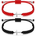 thumbnail image 1 of Lsupdaol Cross Friendship Bracelet Adjustable Braided Rope Jesus Christian Cross Bracelets Matching Couple String Lucky Strand BFF Wristband for Women Men Boy Girls Easter Baptism, 1 of 6
