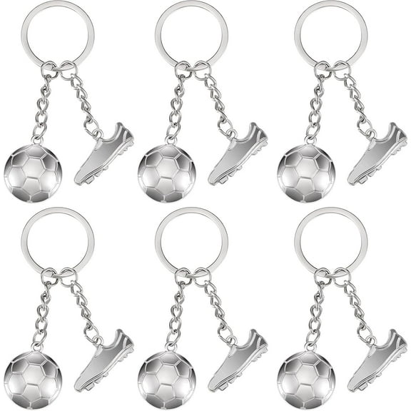 Lsupdaol Cute Soccer Ball Keychain Mini Soccer Party Favors for Fans Men Women Gift