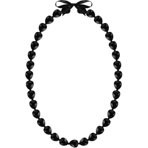 Lsupdaol Graduation Kukui Nut Lei Necklace 47 Inch Class of 2025 Kukui Lei Chunky Hawaiian Necklace 2025 Graduation Gift Luau Party Accessories for Adults Women Men