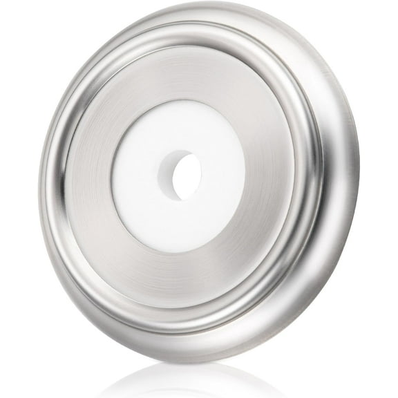 Lsupdaol Metal Tub Spout Cover Ring, Bathroom Faucet Remodeling Wall Plate with Foam Gasket, 1-1/2 Inch ID and 3-5/8 Inch OD(Brushed Nickel)