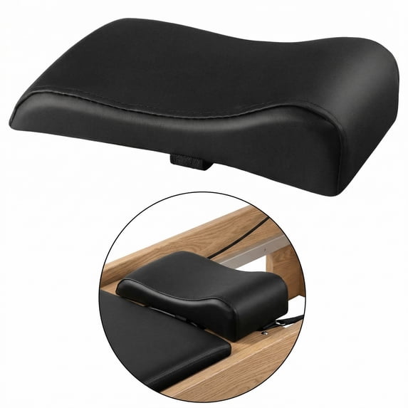 Lsupdaol Pilates Reformer Head and Neck Support Pillow Black Plush Portable