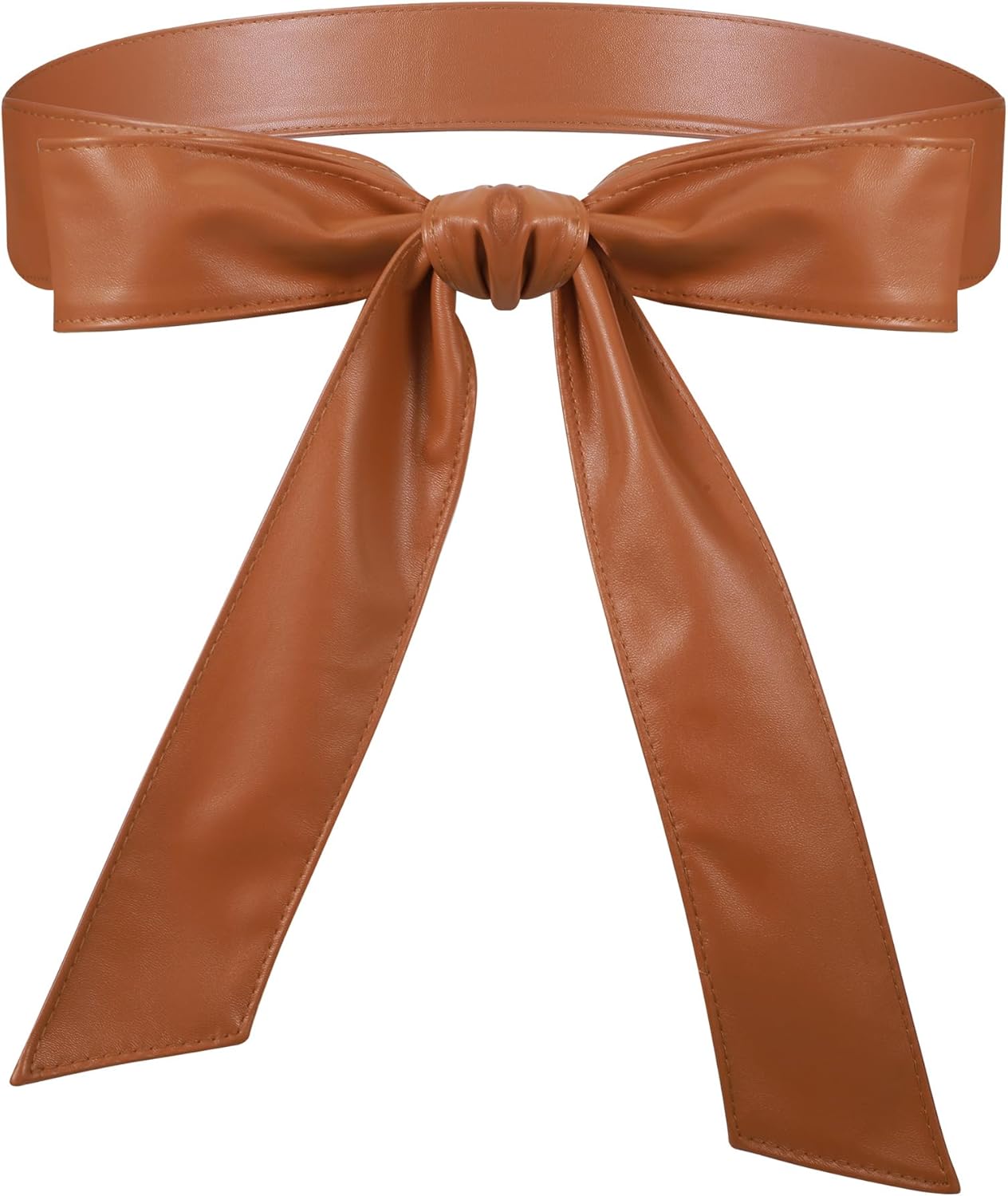 Lsupdaol Women Leather Wrap Belt Obi Waist Fashion Tie Belt  display picture 2