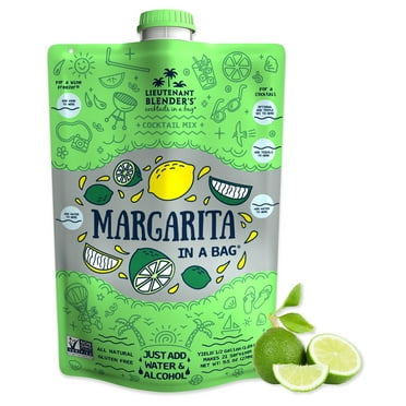 Lt. Blender's Margarita in a Bag - Cocktail Mixer - Makes 1/2 Gallon of Margarita Mix