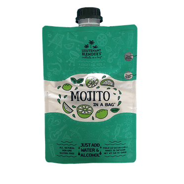 Lt. Blender's Mojito in a Bag Cocktail Mix, Non-GMO, 3 Pack