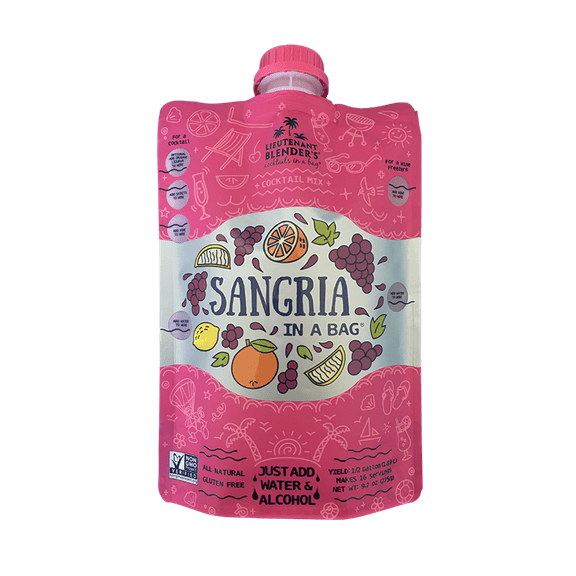Lt. Blender's Sangria in a Bag Sangria Mix, Non-GMO, 3 Pack