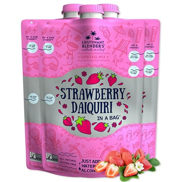 Lt. Blender's Strawberry Daiquiri in a Bag â€“ Strawberry Daiquiri Mix